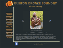 Tablet Screenshot of burtonbronzefoundry.com